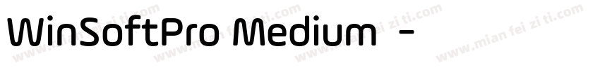 WinSoftPro Medium 中字体转换